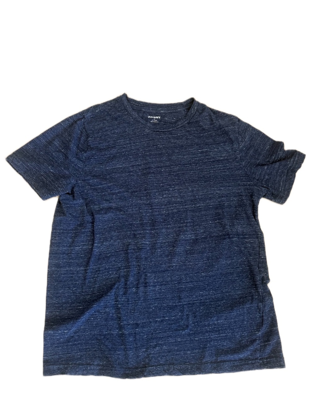 Old Navy Navy Heather Short-Sleeve Crewneck Tee - size medium